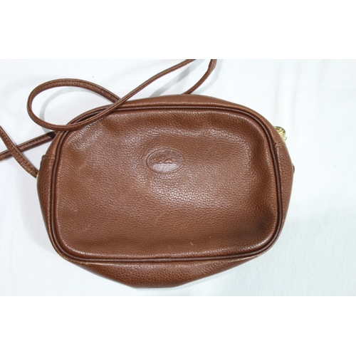 411 - LONGCHAMP LEATHER HANDBAG AND 2 BALLY HANDBAGS