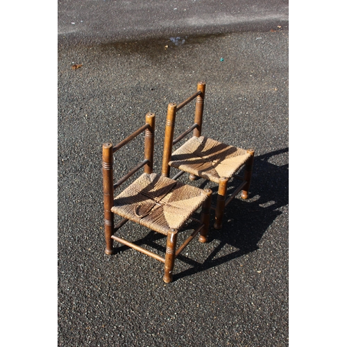 1 - PAIR OF VINTAGE CHILDS CHAIRS
48 X 28 X 28CM