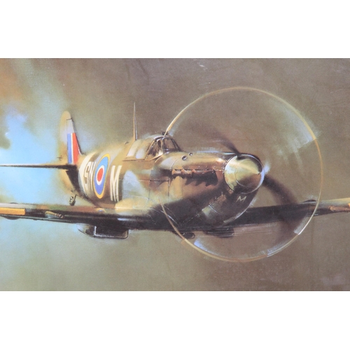 162 - SPITFIRE PRINT BY B.A.F CLARK
62 X 37CM