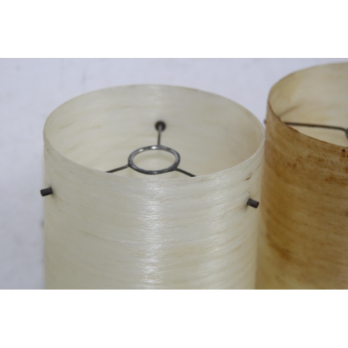 219 - PAIR OF RETRO FIBREGLASS SPUN LAMP SHADES
25.5CM