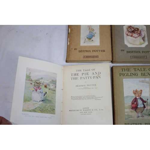 395 - BEATRICE POTTER PETER RABBIT BOOK SHELF AND CONTENTS
28 X 28 X 13CM