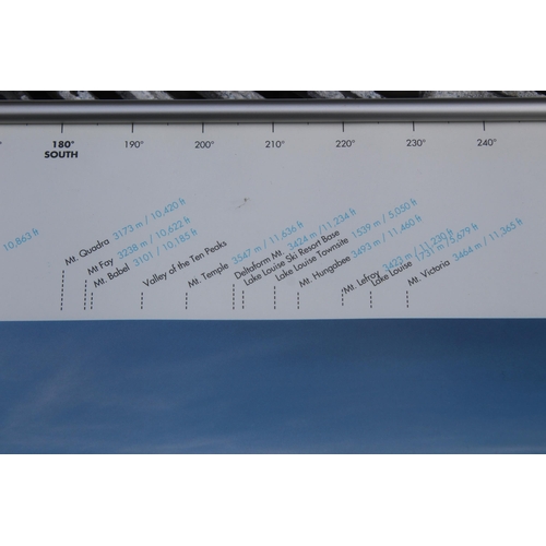 166 - 4x FACTUAL MOUNTAIN RANGE PICTURES 
101 X 33CM