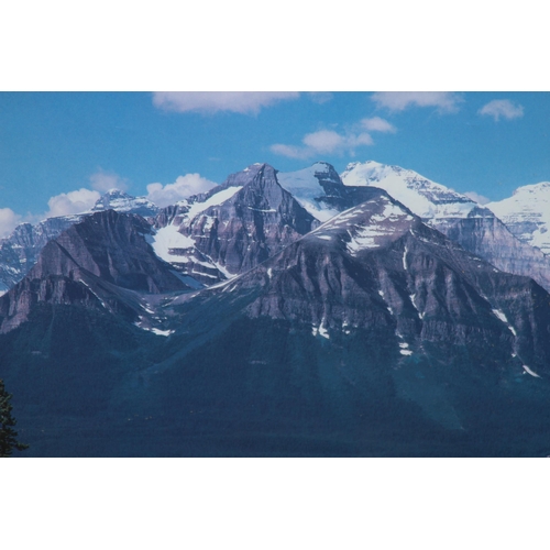 166 - 4x FACTUAL MOUNTAIN RANGE PICTURES 
101 X 33CM