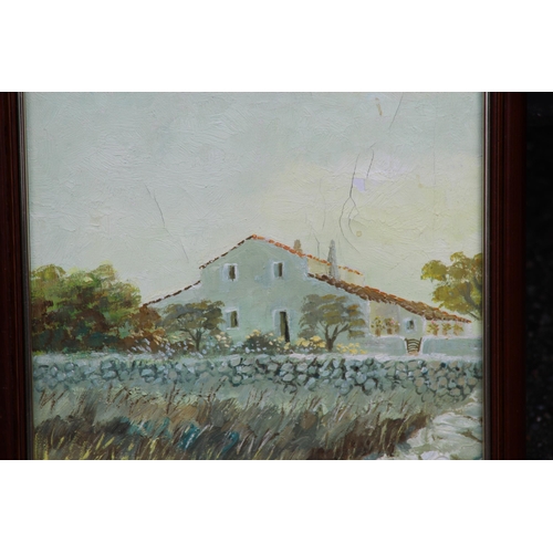 173 - 4 X SIGNED COTTAGE SCENE PICTURES 
37 X 28CM