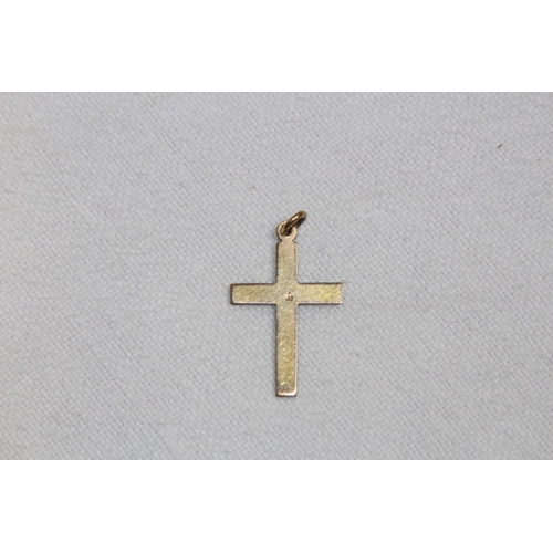 1190 - 9CT GOLD CROSS - 0.65G