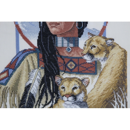 425 - 3 X AMERICAN INDIAN TAPESTRY
52 X 42CM