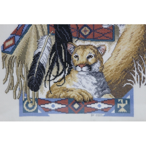 425 - 3 X AMERICAN INDIAN TAPESTRY
52 X 42CM