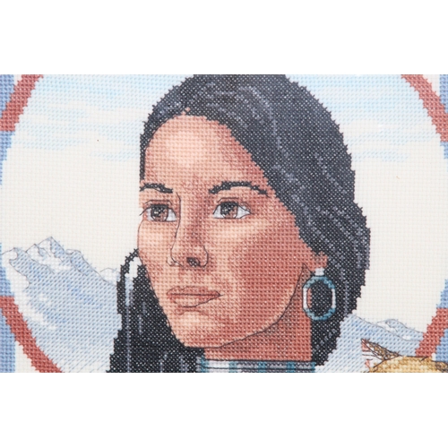 425 - 3 X AMERICAN INDIAN TAPESTRY
52 X 42CM