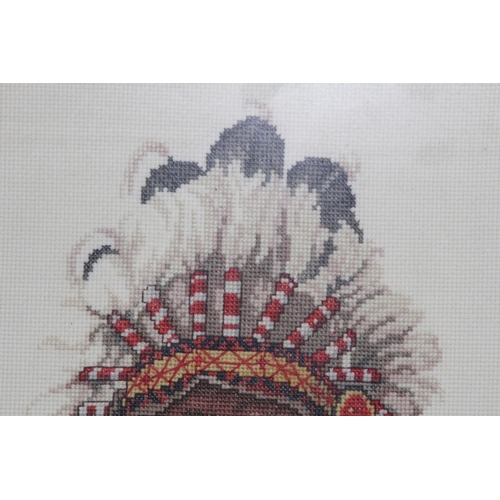 425 - 3 X AMERICAN INDIAN TAPESTRY
52 X 42CM