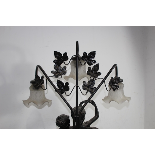 230 - LARGE ORNATE FIGURED LAMP
84 X 50CM