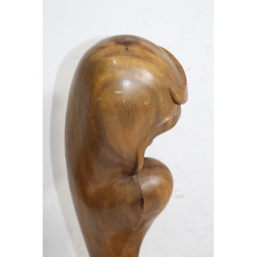 1037 - ABSTRACT WOODEN FIGURE OF A LADY
54CM