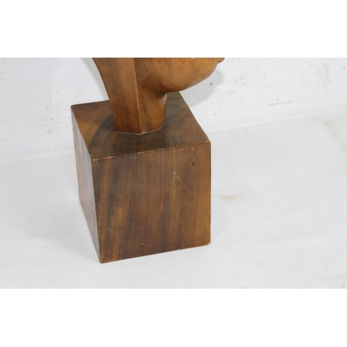 1037 - ABSTRACT WOODEN FIGURE OF A LADY
54CM