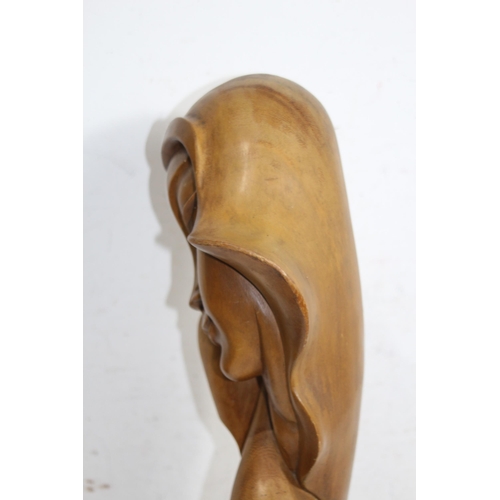 1037 - ABSTRACT WOODEN FIGURE OF A LADY
54CM