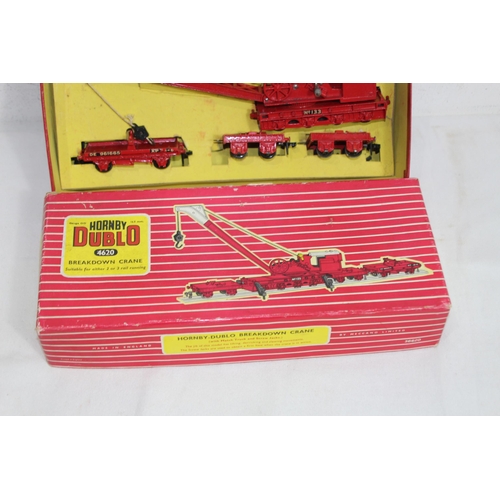 705 - HORNBY DUBLO 4620 BREAKDOWN CRANE IN ORGINAL BOX