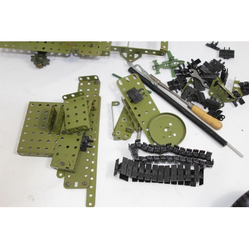 721 - QUANTITY OF ASSORTED MECCANO ARMY VEHICLES ETC