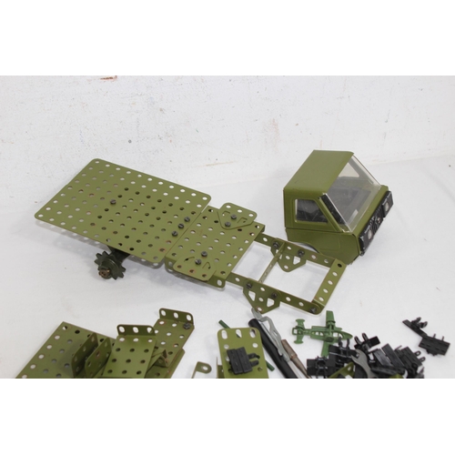 721 - QUANTITY OF ASSORTED MECCANO ARMY VEHICLES ETC