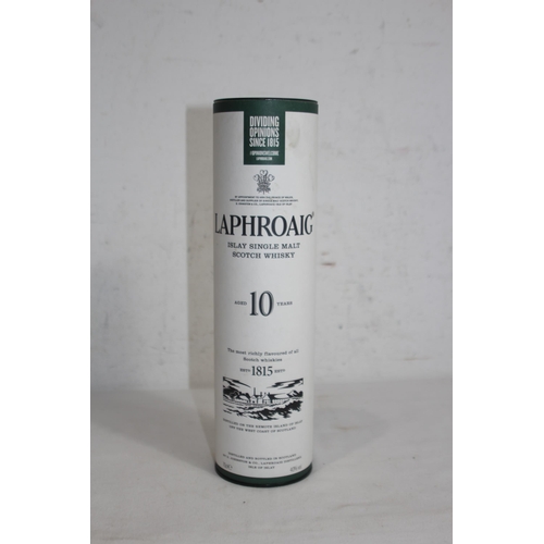 790 - BOTTLE OF LAPHROAIG ISLAY SINGLE MALT WHISKEY