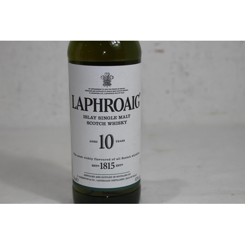 790 - BOTTLE OF LAPHROAIG ISLAY SINGLE MALT WHISKEY