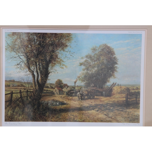 176 - 2 X FRAMED AND GLAZED LIMITED EDITION SIGNED PRINTS BY ALAN FEARNLEY
78 X 62CM