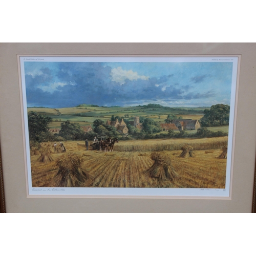 176 - 2 X FRAMED AND GLAZED LIMITED EDITION SIGNED PRINTS BY ALAN FEARNLEY
78 X 62CM