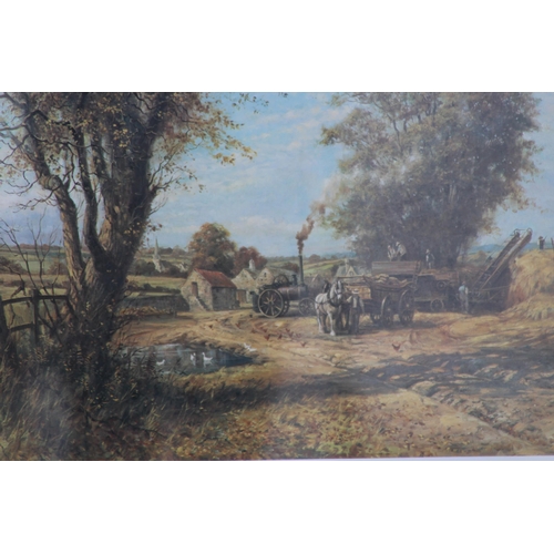 176 - 2 X FRAMED AND GLAZED LIMITED EDITION SIGNED PRINTS BY ALAN FEARNLEY
78 X 62CM