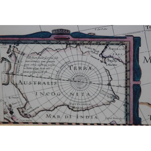 177 - FRAMED AND GLAZED MAP OF AMERICA
88 X 47CM