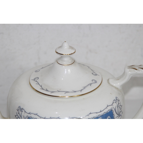 322 - COALPORT REVELRY TEAPOT ETC
19CM