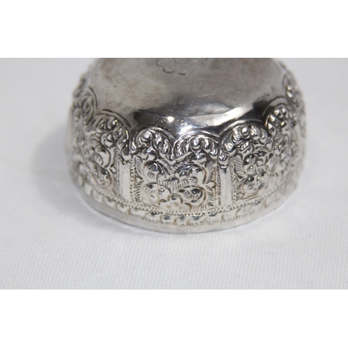 1089 - PAIR OF INDIAN SILVER BOWLS - 76G