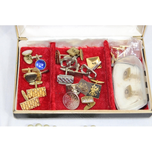 481 - LARGE QUANTITY OF COSTUME JEWELLERY INCLUDING CUFFLINKS