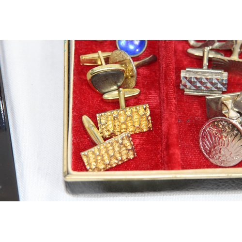 481 - LARGE QUANTITY OF COSTUME JEWELLERY INCLUDING CUFFLINKS