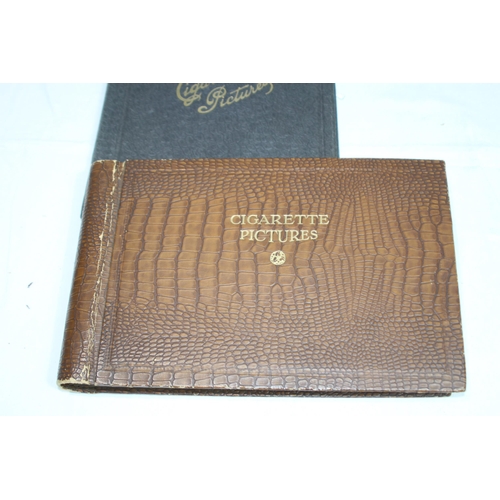 482 - 19TH CENTURY PHOTOGRAPHIC ALBUM, SELECTION OF POSTCARD ALBUMS AND CIGARETTE ALBUMS