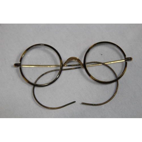 1042 - SELECTION OF 19TH AND EARLY 20TH CENTURY SPECTACLES AND GLASSES - MOSTLY CASED