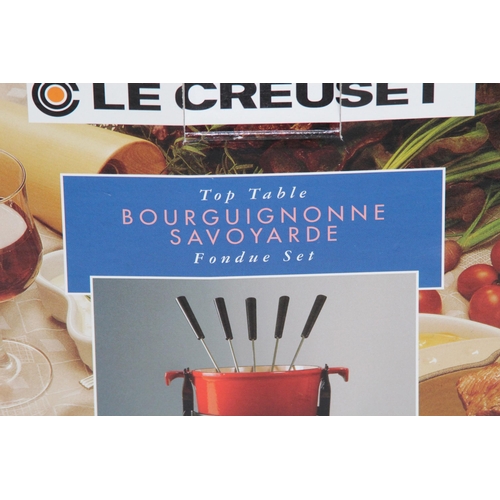 492 - BOXED LE CREUSET FONDUE SET