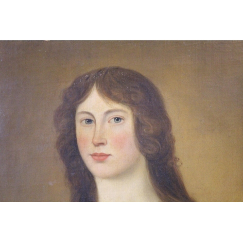 182 - ANTIQUE PORTRAIT OF RACHEL STEWART
150 X 96CM