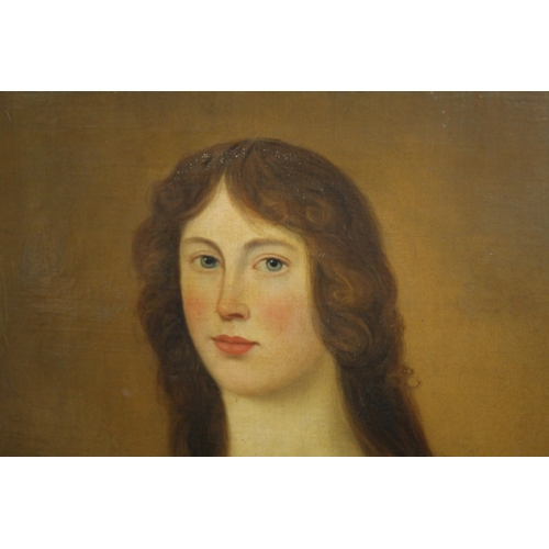 182 - ANTIQUE PORTRAIT OF RACHEL STEWART
150 X 96CM