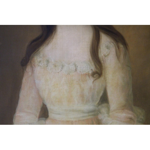 182 - ANTIQUE PORTRAIT OF RACHEL STEWART
150 X 96CM