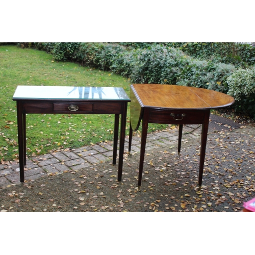 33 - 2 X VINTAGE TABLES 
114 X 91 X 70CM