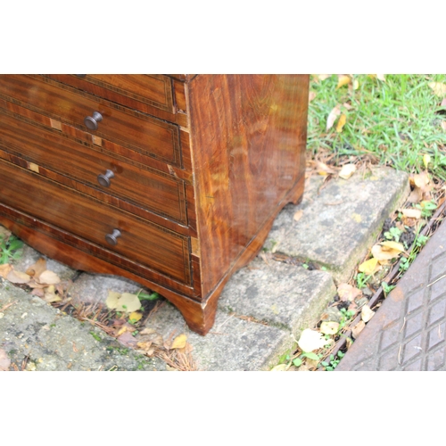 37 - ANTIQUE APPRENTICE CHEST OF DRAWERS 
48 X 29 X 42CM