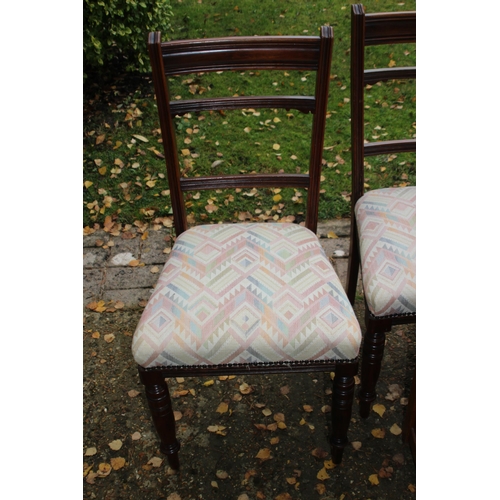 45 - FOUR VINTAGE DINING CHAIRS AND TRUNK 
86 X 47 X 49CM