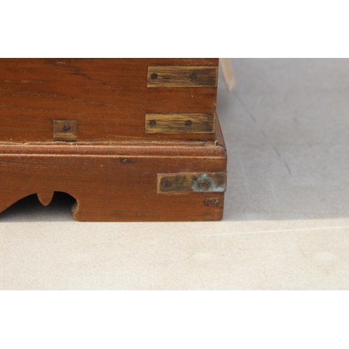 544 - VINTAGE MIDDLE EASTERN CASH BOX 
48 X 34 X 29CM