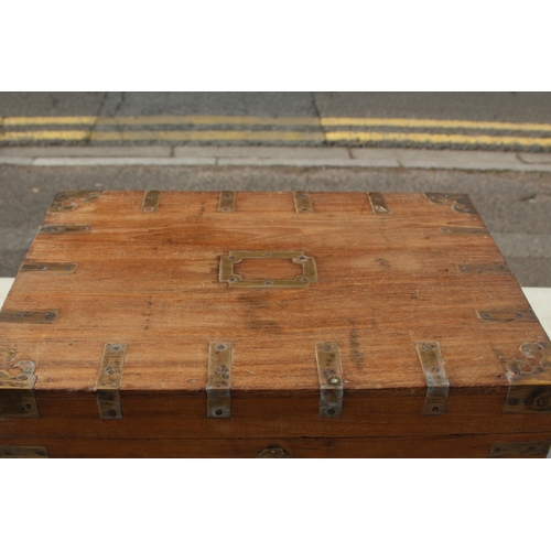 544 - VINTAGE MIDDLE EASTERN CASH BOX 
48 X 34 X 29CM