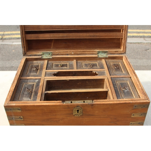 544 - VINTAGE MIDDLE EASTERN CASH BOX 
48 X 34 X 29CM