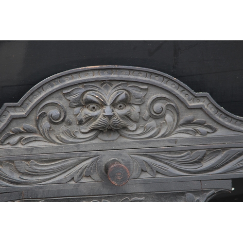 7 - ANTIQUE CARVED COAT RACK
92 X 70CM