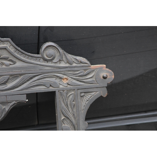 7 - ANTIQUE CARVED COAT RACK
92 X 70CM