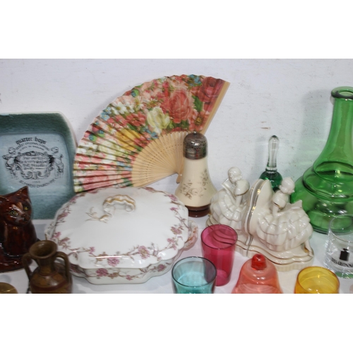 341 - BOX OF MISCELLANEOUS CHINA AND GLASS ETC