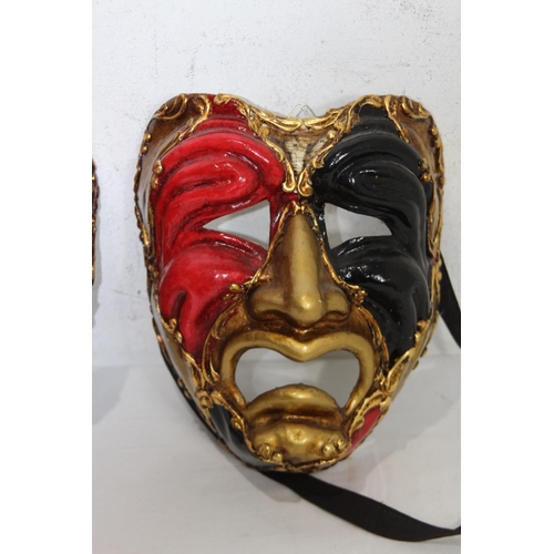 511 - QUANTITY OF MASQUERADE MASKS - HANDMADE IN VENICE 
26CM