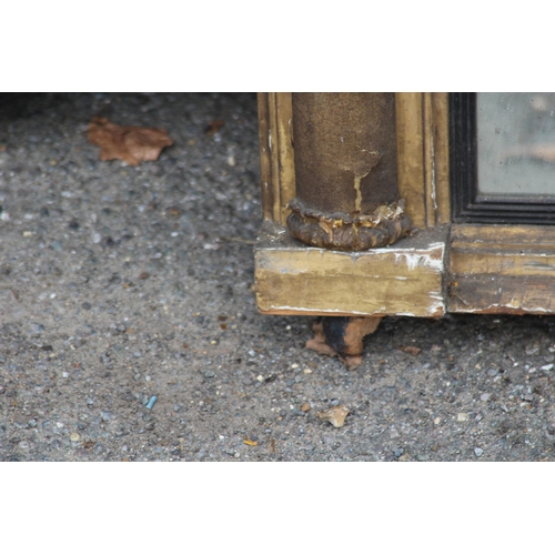 193 - LARGE ANTIQUE GILT OVER MANTLE MIRROR
116 X 74CM