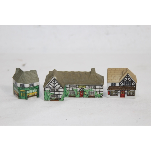 347 - QUANTITY OF MINIATURE BUILDINGS INCLUDING LILLIPUT LANE AND WADE