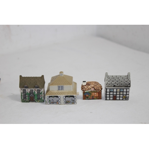 347 - QUANTITY OF MINIATURE BUILDINGS INCLUDING LILLIPUT LANE AND WADE