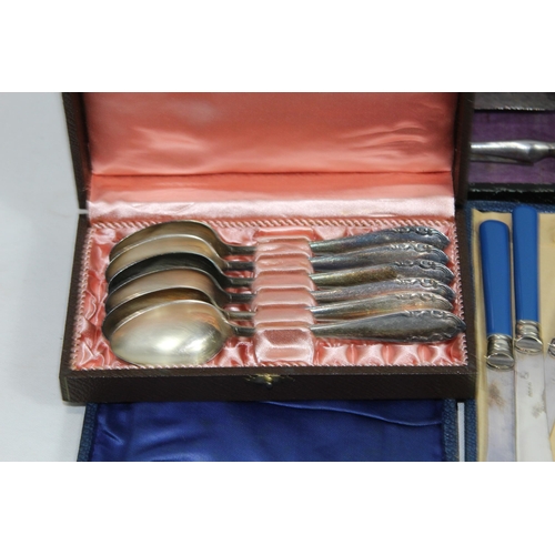 510 - QUANTITY OF CASED AND LOOSE CUTLERY